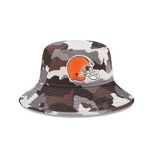 Cleveland Browns- New Era 2022 NFL  Training Camp Gray Camo Bucket Hat- L/XL NWT